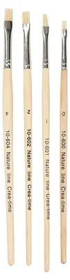 Immagine prodotto di Pennelli in setola di maiale Nature Line, assortimento, 00-1-2-4 , manico corto, 4 assortiti.