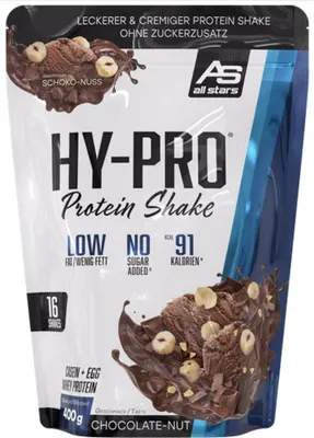 Produktbild von All Stars Hy-Pro Protein Shake 85 Beutel 400g Schoko-Nuss