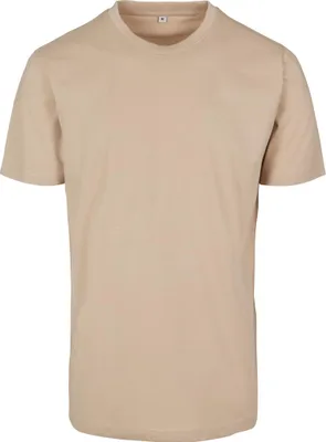 Produktbild von Build Your Brand BY004 | Round Neck Herren T-Shirt - Farbe: Sand - Größe: XL