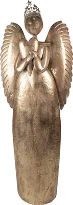 Immagine prodotto di Angelo decorativo natalizio Clayre & Eef 74x31x204 cm Metallo color oro