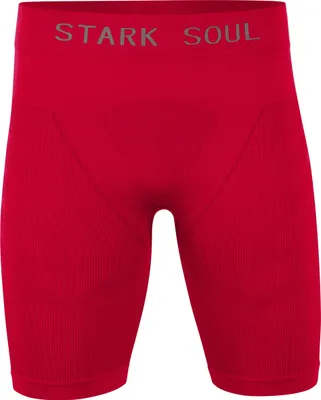 Produktbild von Kurze Unterziehtights Seamless - WARM UP -, Herren Sport Shorts – Rot – Gr.: M/L