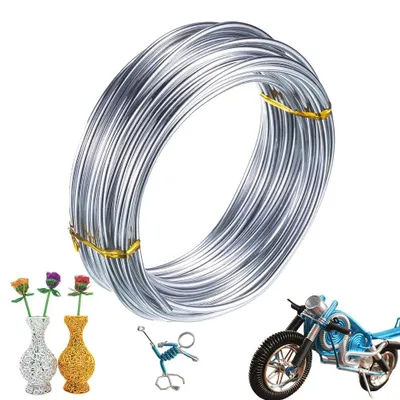 Aluminiumdraht 30 m x 2 mm, Basteldraht, 1 Rolle
