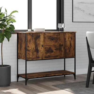 Immagine prodotto di Comò in legno di quercia impiallacciato, 100x36x85 cm, design moderno