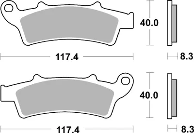 Produktbild von sbs Bremsbeläge Bremsklötze 159MS