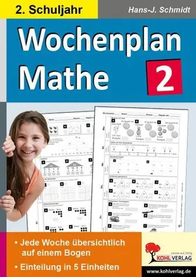 Obrázok produktu pre Wochenplan Mathe / Klasse 2