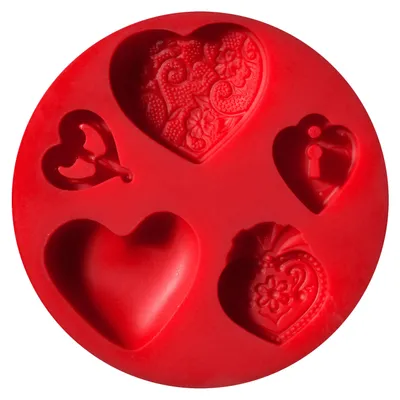 Produktbild von FIMO® Motiv-Formen, D: 7 cm, Herzen, 1Stck