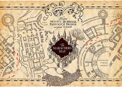Produktbild von HARRY POTTER - Parchment poster - Marauder's Map