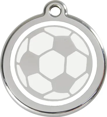 Produktbild von RedDingo Hundemarke mit individueller Gravur Fußball, Größe: S