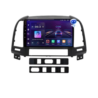 Produktbild von Junsun AUTORÁDIO HYUNDAI SANTA FE 2 2006-2012 ANDROID 12.0 WIFI, GPS, Bluetooth, Touch Android Hyundai Santa Fe 2006 2007 2008 2009 2010 2011 2012 Wydajność: 2GB RAM + 32GB ROM + Apple CarPlay + Android