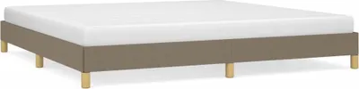 Immagine prodotto di vidaXL Struttura letto senza materasso Taupe 200x200 cm tessuto