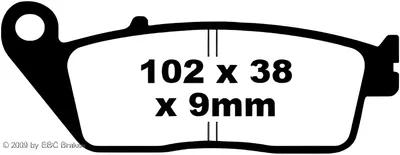 Produktbild von EBC Brakes Bremsbeläge Satz Bremsklötze FA142