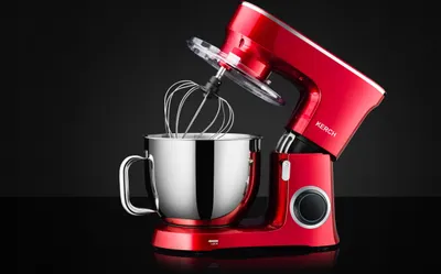 Obrázok produktu pre Kuchynský robot Planeten Kerch Baker Red, 7 litrov, 3000 W, kovové prevody, 5 rýchlostí
