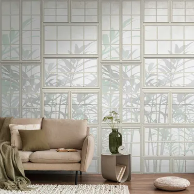 Produktbild von Profhome 398451-GU Fototapete 3D matt creme beige grün 1,59 m x 2,8 m