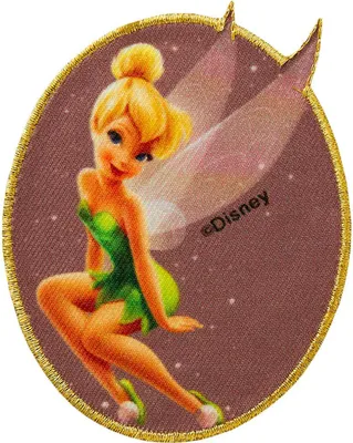 Obrázok produktu pre Disney © Tinkerbell Peter Pan Fairy Neverland - nášivka, nažehľovačka, nažehľovací obrázok, nášivka, nášivka, veľkosť: 8,2 x 6,9 cm