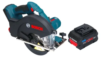 Image de Bosch GKM 18V-50 Professional Scie circulaire portative sans fil pour le métal 18 V 136 mm Brushless + 1x batterie ProCORE 5,5 Ah - sans chargeur