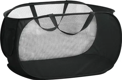 Image de Panier à linge portable et pliable - Grande capacité, Idéal pour les vêtements et les jouets (58 x 36 x 36 cm)