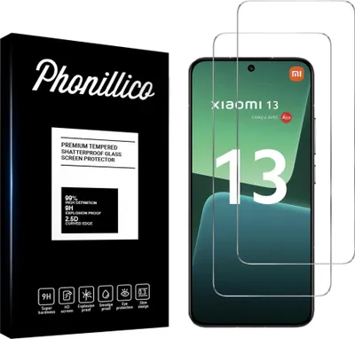 Image de Verre trempé pour Xiaomi 13 [2 pièces] Protection d'écran Screen Protector Film Anti-Rayures Glas Resistant Phonillico®