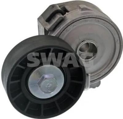 Produktbild von SWAG 62 91 9119 Riemenspanner Keilrippenriemen passend für PEUGEOT 206 Schrägheck (2A/C) Ø70mm Rolle