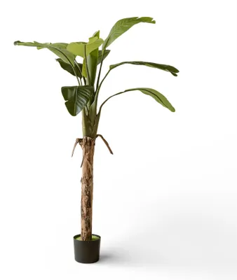 Produktbild von Bananenpflanze Kunst 120 cm – Künstliche Pflanze – Tropische Zimmerpflanze – Pflegeleicht