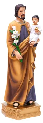 Zdjęcie produktu dla Figura św. Józefa z Dzieciątkiem z żywicy - 20 cm
