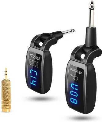 Imagen del producto de Sistema de guitarra inalámbrico - Transmisor - Pantalla LED - Sistema de guitarra inalámbrico - Diseño en color