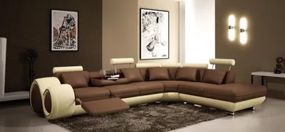 Produktbild von Sofa Ecksofa Couch Polster Sitz Wohnlandschaft Garnitur L-Form Leder