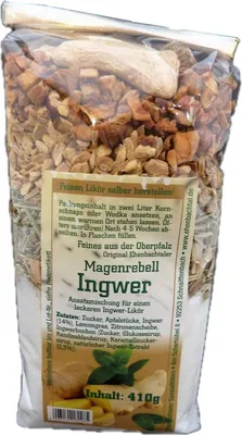 Produktbild von Magenrebell Ingwer Likör Ansatzmischung für Kräuterlikör 410g