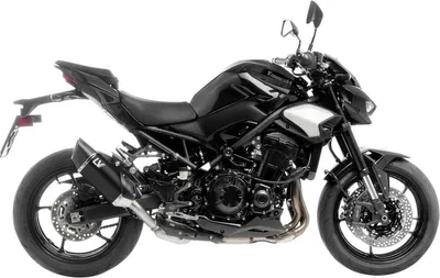Immagine prodotto di Silenziatore posteriore LeoVince SLIP-ON LV-14 R RACING Black Edition in acciaio inox nero, tappo in carbonio e paracalore per Kawasaki Z 900 / A2 anno 2017-2024