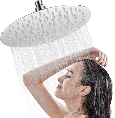 Produktbild von Regenduschkopf aus Edelstahl, 20 cm, 360° verstellbar
