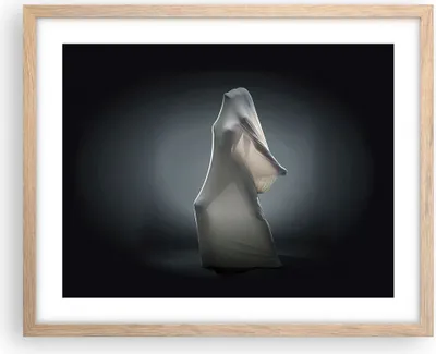 Produktbild von Gerahmtes Poster - Rahmen in heller Eiche - Künstlerisch Frau Kampf - 50x40 cm - Wand Bild - Wanddeko - Wandbilder - Wandposter - Bilderrahmen - Bilder - Kunstdruck - Wandbild - P2NAA50x40-4167