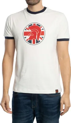 Produktbild von Trojan Flaggen-Logo-T-Shirt, Weiß L