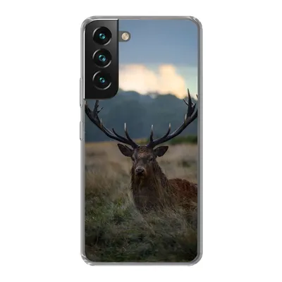 Produktbild von MuchoWow® Handyhülle Schutzhülle Hülle für Samsung Galaxy S22 Plus Hirsch - Wiese - Geweih Silikon Softcase Handy Hülle - Schutzabdeckung