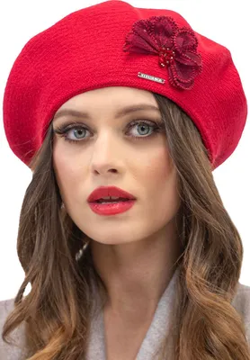Produktbild von Vivisence damen baskenmütze eleganter wintermütze warm und gemütlich kopfbedeckung an winter und herbst warm dick strickmütze, klassisch mütze für frauen, hergestellt in der eu, rot, einheitsgröße