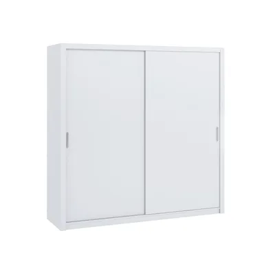 Produktbild von BONO weiß 220cm Schiebetürenschrank Garderobenschrank