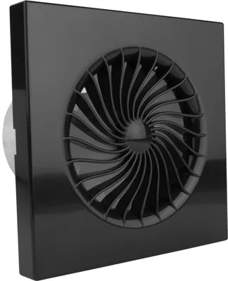 Produktbild von Wohnraumlüfter Lüfter Ventilator Wohnraum Badezimmer Zuluft Abluft Belüftung Ø 100 anthrazit Feuchtigkeitssensor