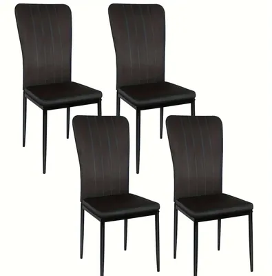 Produktbild von Esszimmerstühle - Stühle - Schalenstühle - Küchenstühle - Wohnzimmerstühle - Schwarze Polsterung