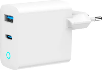 Produktbild von Gembird 2-Port USB GaN Schnellladegerät 30W C + A
