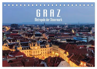 Produktbild von Graz - Metropole der Steiermark (Tischkalender 2027 DIN A5 quer), CALVENDO Monatskalender