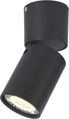 Produktbild von ACA Wandstrahler 1xGU10, schwarzes Aluminium, D5,5xH13CM, ELITIS RA301S6BK