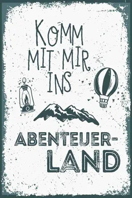 Produktbild von vianmo Holzschild 30x20 cm Komm mit mir ins Abenteuerland