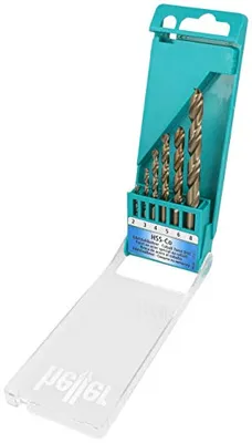 Produktbild von Heller Tools 17735 D HSS Metal twist drill bit set 6-piece 2 mm, 3 mm, 4 mm, 5 mm, 6 mm, 8 mm cobalt DIN 338 Cylinder shank 1 Set