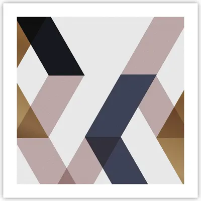 Produktbild von Poster - Poster ohne Rahmen - Abstraktion Muster Diamant - 50x50 cm - Wand Bild - Wanddeko - Wandbilder - Kunstposter - Wandposter - Bilder - Kunstdruck - Wanddekoration - Wandbild - P2XAC50x50-4311