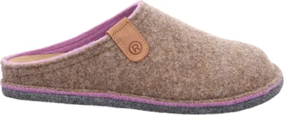 Produktbild von Rohde Lucca-D Pantoffeln Warmes und atmungsaktives Filzmaterial, Rutschhemmende Sohle für sicheren Halt, Ergonomisches Fußbett für besten Tragekomfort beige 39 EU