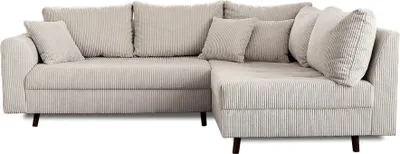 Produktbild von Best Mobilier Rune, Ecksofa, Grau, 4 Sitz(e), Rune, Samt, Holz