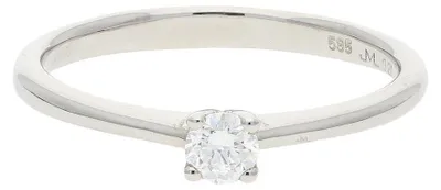 Produktbild von Verlobungsring 585 Weißgold ca. 0,2ct Brillant JL10-07-1426 JuwelmaLux Größe 56