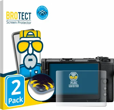 Produktbild von 2x BROTECT Fullscreen Schutzfolie für Nikon ZR Displayschutz Folie Fullcover Matt Entspiegelungsfolie
