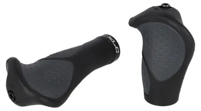 Produktbild von XLC Griffe Ergonomic GR-S22 135/92mm, schwarz/grau