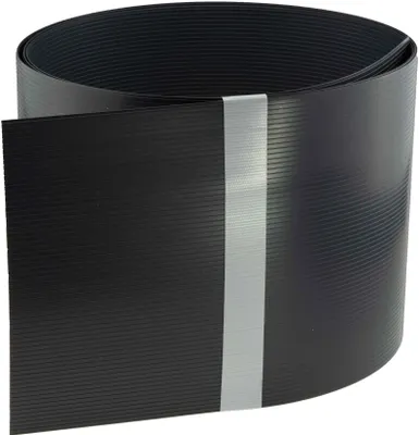 Produktbild von Zaun-Sichtschutzstreifen aus Hart-PVC 252x19 cm für Doppelstabmattenzäune, Windschutz, Variante Sichtschutzleisten:Fenstergrau