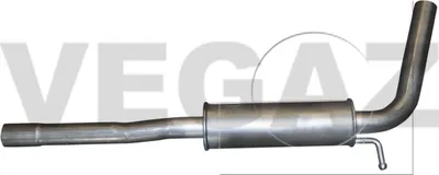 Produktbild von VEGAZ VS-537IMA Mittelschalldämpfer Schalldämpfer für VW Polo Schrägheck (6R1, 6C1) für SKODA Fabia II Schrägheck (542) Fabia II Combi (545) für SEAT
