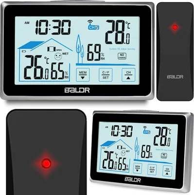 Obrázok produktu pre Meteorologická stanica s displejom BD-910 čierna